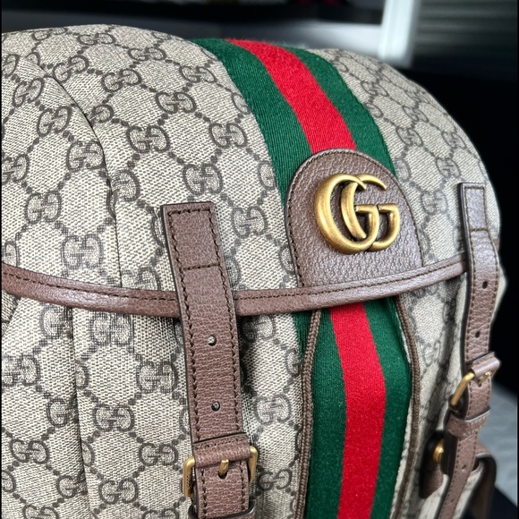 🛑SOLD🛑🍓GUCCI OPHIDIA GG MEDIUM BACKPACK🍓 - Picture 3 of 13